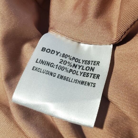 Hello Molly Glitter Gypsy Mini Dress Bronze Sequin Party Dress – Women’s - Picture 14 of 16